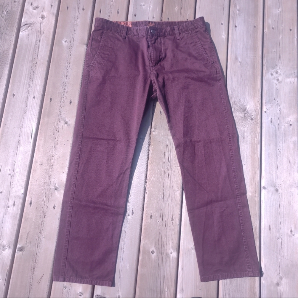 Dockers - Tapered Slim Fit Chinos - Men's 36x30 - Burgundy